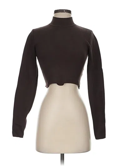 Pre-owned Babaton Turtleneck Sweater In Brown