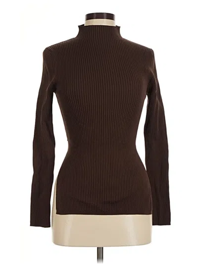 Pre-owned Babaton Turtleneck Sweater In Brown