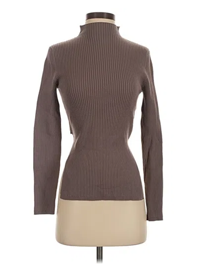 Pre-owned Babaton Turtleneck Sweater In Brown