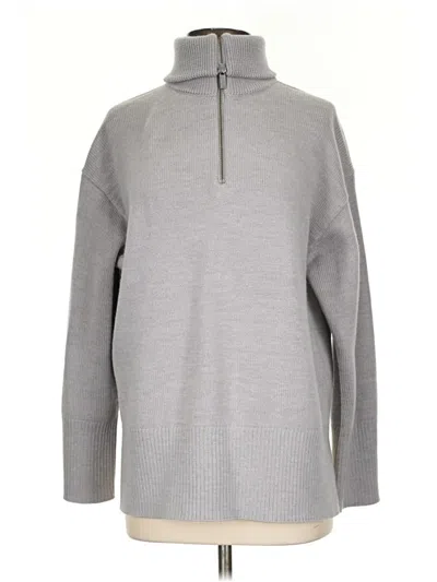 Pre-owned Babaton Turtleneck Sweater In Gray