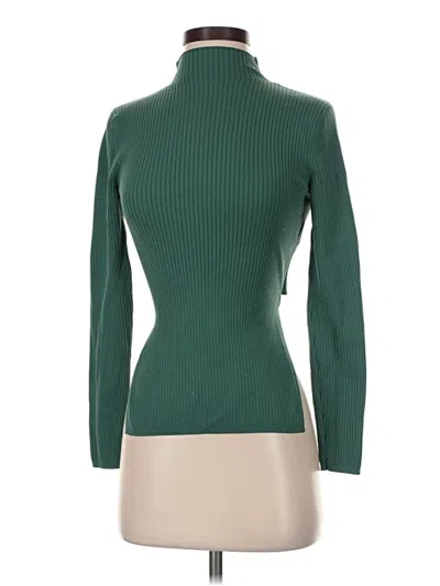 Pre-owned Babaton Turtleneck Sweater In Green