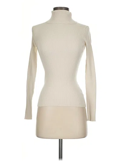 Pre-owned Babaton Turtleneck Sweater In Ivory