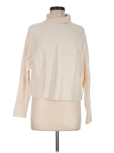 Pre-owned Babaton Turtleneck Sweater In Ivory