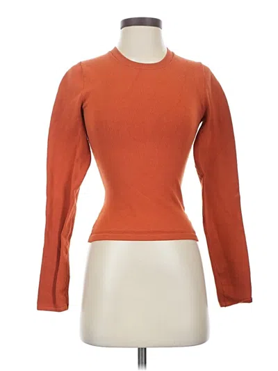 Pre-owned Babaton Turtleneck Sweater In Orange