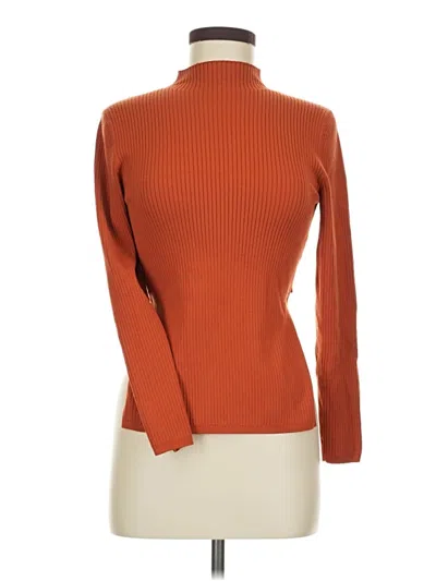 Pre-owned Babaton Turtleneck Sweater In Orange