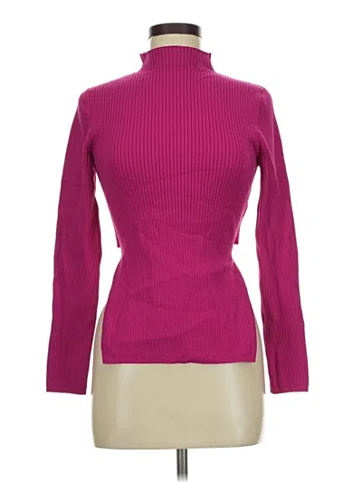 Pre-owned Babaton Turtleneck Sweater In Pink