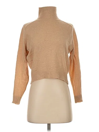 Pre-owned Babaton Turtleneck Sweater In Tan