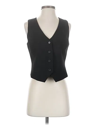 Pre-owned Babaton Tuxedo Vest In Black