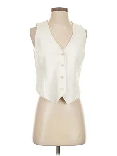 Pre-owned Babaton Tuxedo Vest In Ivory