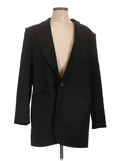 Pre-owned Babaton Wool Blazer Jacket In Black