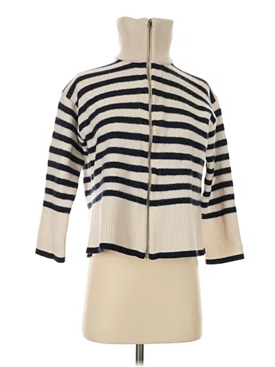 Pre-owned Babaton Wool Cardigan Sweater In Ivory