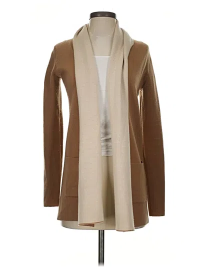 Pre-owned Babaton Wool Cardigan Sweater In Tan