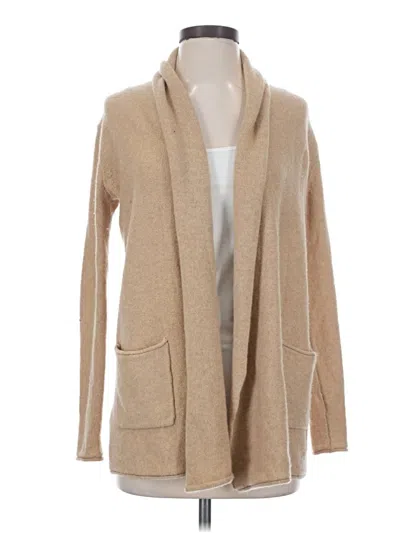 Pre-owned Babaton Wool Cardigan Sweater In Tan