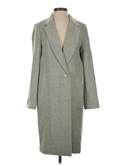 Pre-owned Babaton Wool Coat In Gray
