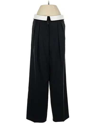 Pre-owned Babaton Wool Pants In Black