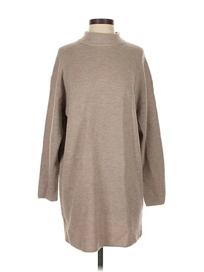 Pre-owned Babaton Wool Pullover Sweater In Brown