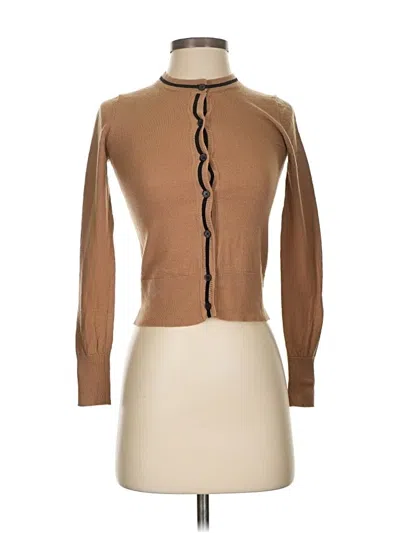 Pre-owned Babaton Wool Pullover Sweater In Brown