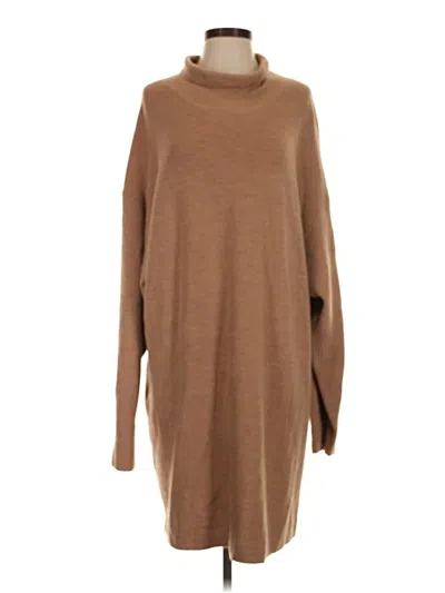 Pre-owned Babaton Wool Pullover Sweater In Brown