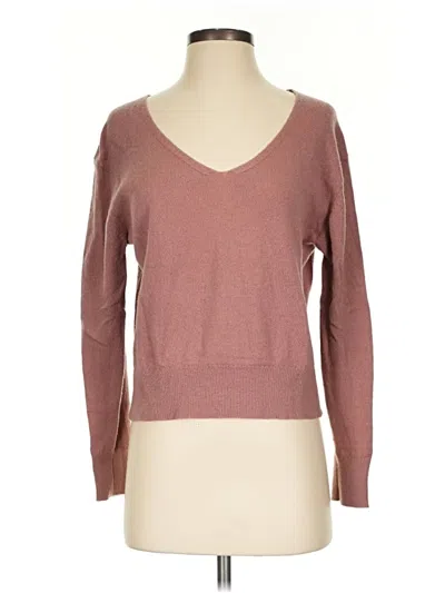 Pre-owned Babaton Wool Pullover Sweater In Brown