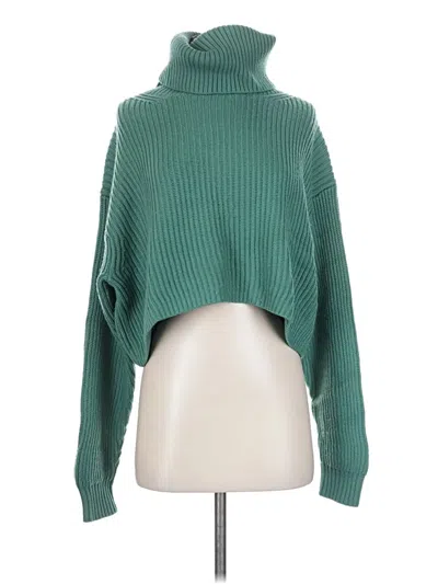 Pre-owned Babaton Wool Pullover Sweater In Green