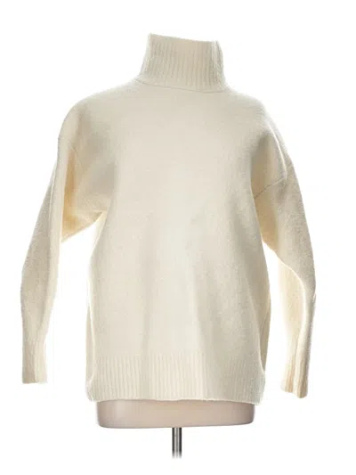 Pre-owned Babaton Wool Pullover Sweater In Ivory
