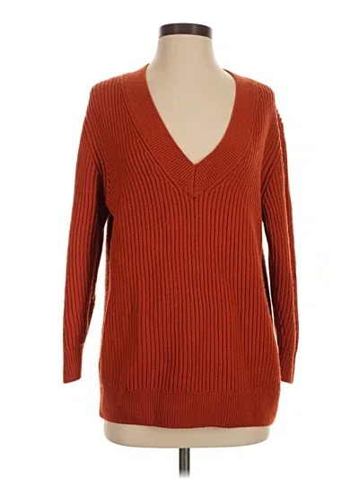Pre-owned Babaton Wool Pullover Sweater In Orange