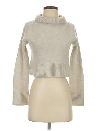 Pre-owned Babaton Wool Pullover Sweater In Tan