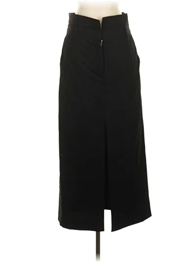 Pre-owned Babaton Wool Skirt In Black