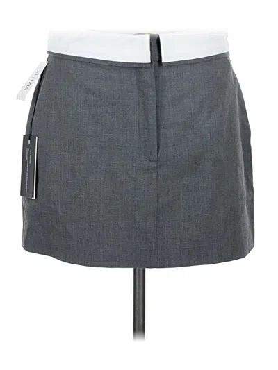Babaton Wool Skirt In Gray