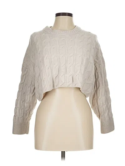 Pre-owned Babaton Wool Sweater In Ivory