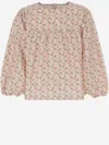 Babe &amp; Tess Cotton Dress With Floral Pattern In Red