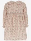 Babe &amp; Tess Cotton Dress With Floral Pattern In Red