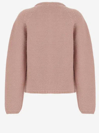 Babe And Tess Babe & Tess Alpaca Blend Knit Cardigan In Pink