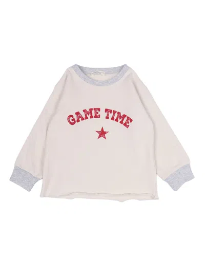 Babe And Tess Kids' Babe & Tess Game Sweatshirt In Sand