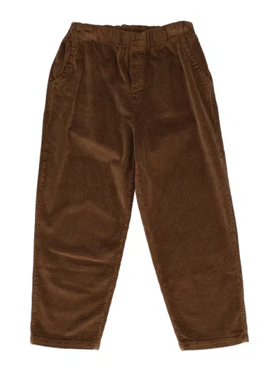 Babe And Tess Kids' Giacomo Pant - Velvet / 056nocciola In Brown