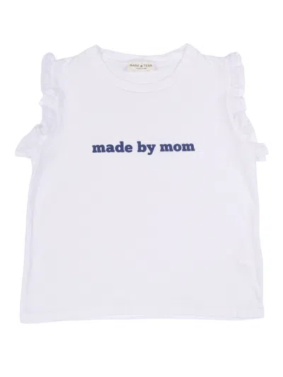 Babe And Tess Kids' Babe & Tess Mom T-shirt In White
