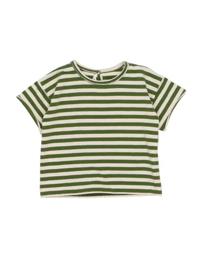 Babe And Tess Babies' Babe & Tess Newborn Boy T-shirt Military Green Size 3 Cotton, Elastane