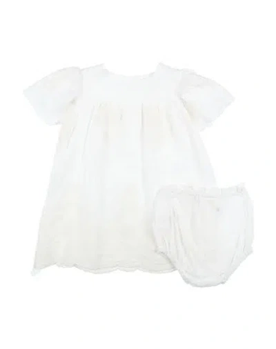 Babe And Tess Babe & Tess Newborn Girl Baby Dress White Size 3 Cotton, Viscose
