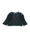Babe And Tess Babe & Tess Newborn Girl Sweater Deep Teal Size 3 Linen, Cotton In Green