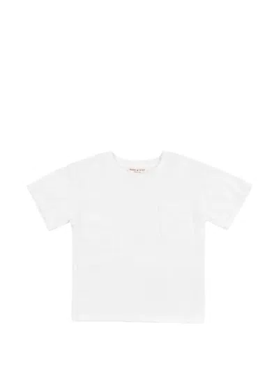 Babe And Tess Kids' Pocket-detail T-shirt In Neutral