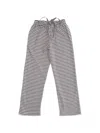 Babe And Tess Striped Drawstring Trousers In Multi