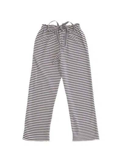 Babe And Tess Kids' Striped Drawstring Trousers In Multi