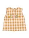 Babe And Tess Babe & Tess Toddler Girl Top Mustard Size 3 Cotton, Polyester In White