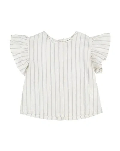 Babe And Tess Babies' Babe & Tess Toddler Girl Top Off White Size 4 Cotton