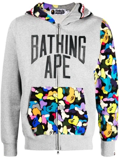 Pre-owned Babe Bape Women Hoodie In Gray