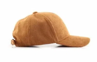 Babe Wholesale Co. Corduroy Baseball Hat In Tan In Multi