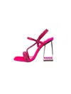 Babe Women's Goddess Caged Heel Sandal In Fuscia In Pink