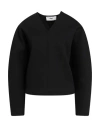 Babel Woman Sweatshirt Black Size M/l Viscose, Elastane In Black