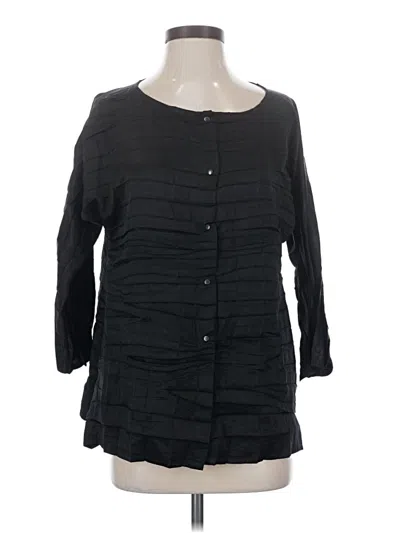 Pre-owned Babette 3/4 Sleeve Blouse In Black