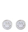 Babette Rhodium-plated Smiley Face Cufflinks In Gold